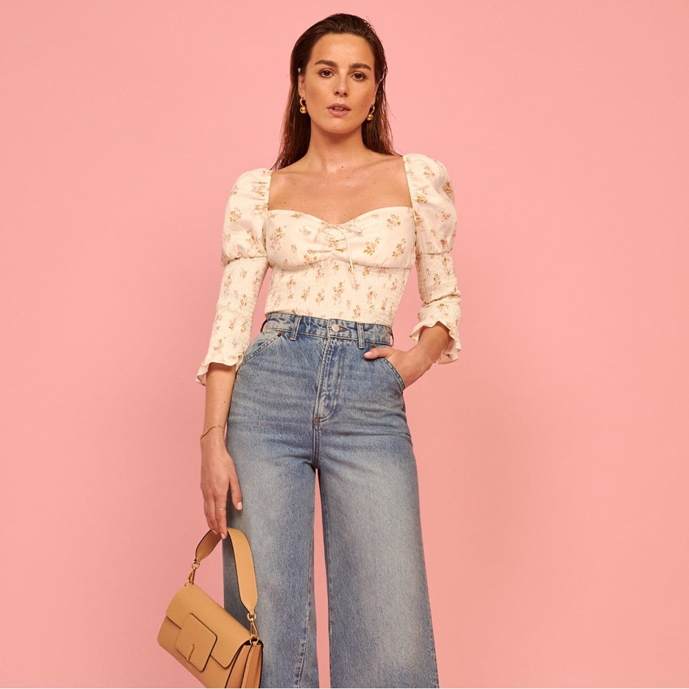 Reformation Haven Linen Top in Mildred, XS - Picture 8 of 8